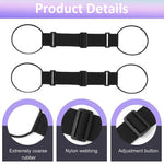 HASTHIP Adjustable Luggage Straps with Dual Loops