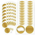 HASTHIP Scratch Off Stickers for Party Games and DIY Cards featuring 100pcs Golden Adhesive