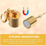 HASTHIP® 12 Piezas Cierres Magnéticos para Joyería y Extensores de Collares de Oro y Plata,Cadenas Ajustables Diferentes Tamaños Estilos,Extensores Cierres Magnéticos Resistentes