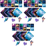 HASTHIP Origami Paper for Kids and Adults featuring 100 Double Sided Sheets 6x6 inch | 12 Galaxy Designs
