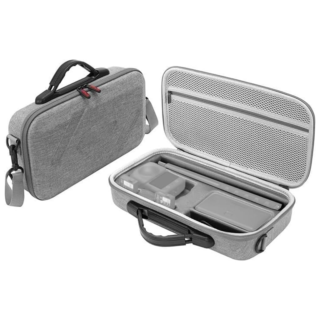 HASTHIP® Estuche de Transporte Compatible con dji OSMO 360, Accesorios para cámara de acción, Bolso de Viaje Resistente al Agua con diseño Moldeado y asa