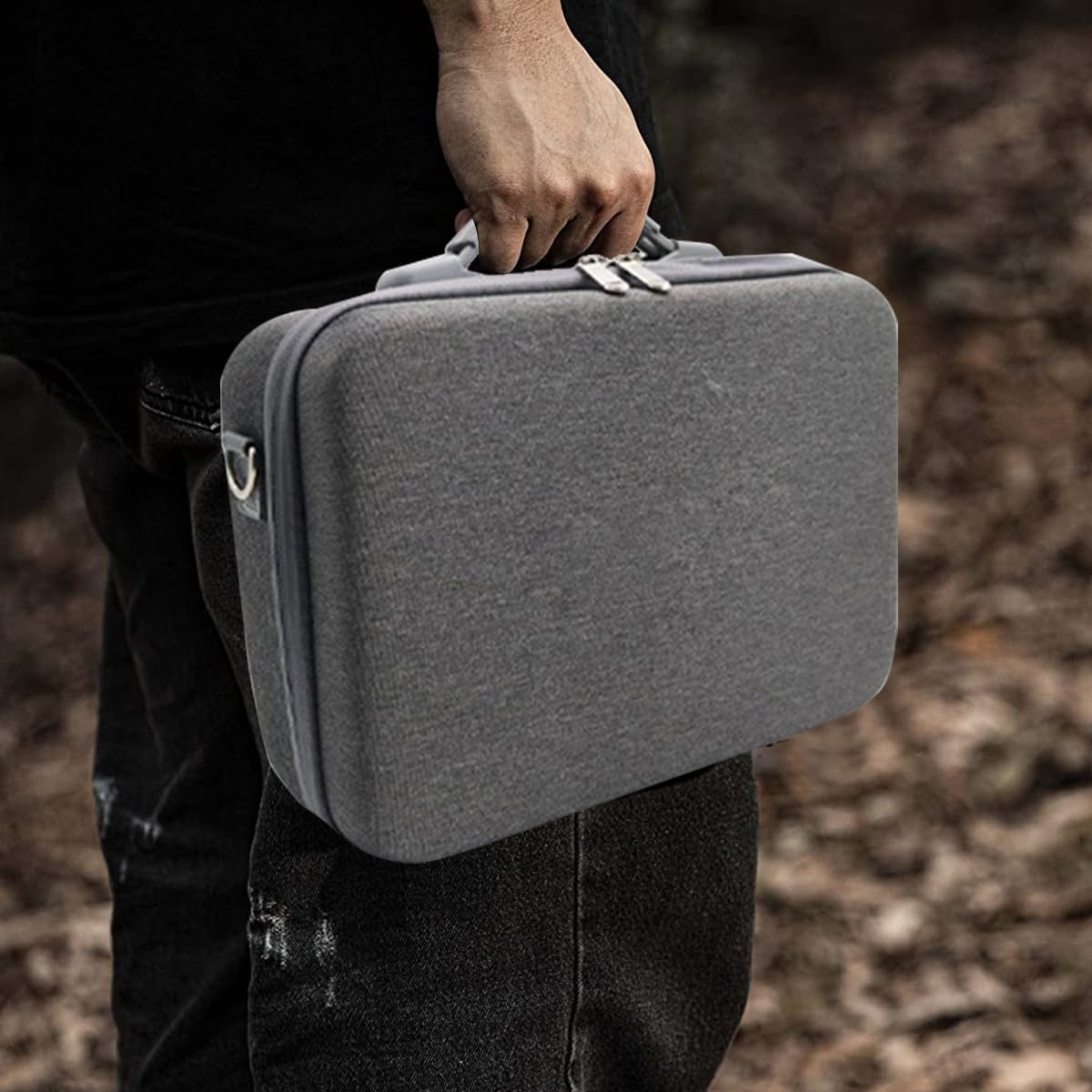 Carrying Case for DJI Mini 3 Pro, Portable Compact Storage Bag Hard Case Set with Strap Storage Travel Case Compatible with DJI Mini 3 Pro and Drone Controller Accessories Bag (Case Only)