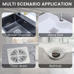 HASTHIP Disposable Shower Drain Hair Catcher 30Pack for Bathroom and Kitchen | 4mm Mesh Stickers 4x4 in