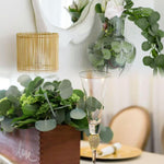HASTHIP Eucalyptus Garland for Wedding and Home Décor featuring 6 Pack 2.4m Handmade Vines | Realistic Green Leaves