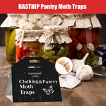 HASTHIP Moth Traps for Clothes and Pantry with Strong Glue Backing and Pheromone Lure 10PCS
