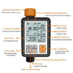 HASTHIP Drip Irrigation Timer for Garden and Lawn with 6 Buttons & LCD Display | IP65 Waterproof 145psi