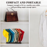 HASTHIP Hat Organizer for Desk and Shelf Display with 10 Slots and Wooden Base | 26.5x10x10cm Metal Wire Cap Holder