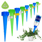 Plastic 12 Pcs Drip Irrigation Kit For Home Garden, Self-Watering Spikes For Plants, Automatic Plant Water Dropper With Slow Release Control Valve Switch Drip Irrigation System