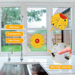HASTHIP Sticky Insect Fly Trap for Windows featuring Self-Adhesive 20 Sheets 3.94x3.94 in | Sunflower Design