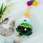 HASTHIP Crochet Christmas Tree for Holiday Décor with Bell and Handmade Green Ornament | Gift Idea