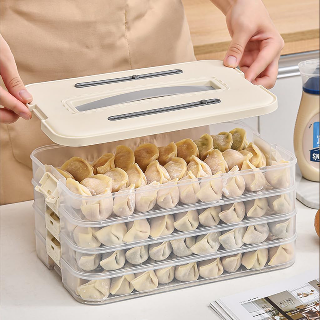 HASTHIP Multi - Layer Dumplings Box Food Storage Container with Lid ...