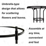 HASTHIP Metal Garden Trellis for Climbing Plants with Hollow Roof Design 90cm Height | Rust-Proof Indoor and Outdoor Support 2 PCS
