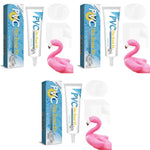 HASTHIP Waterproof PVC Repair Glue Kit for Pool Floats and Rafts with 10 Clear Patches 60ml