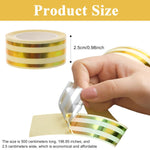 HASTHIP Tile Gap Tape for Wall and Floor Detailing with Self Adhesive PVC 2.5cm×5m | Colorful Metallic Finish