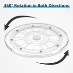 HASTHIP Acrylic Turntable for Product Photography 23cm Display Stand with Silent Bearing | Transparent Rotating Platform