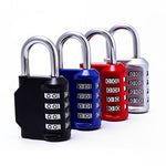 HASTHIP Combination Padlocks for Door with 4 Digit Password & 6.4x3.3cm Steel Body | Pack of 4