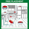 HASTHIP 10-Piece Cockroach Glue Trap Set
