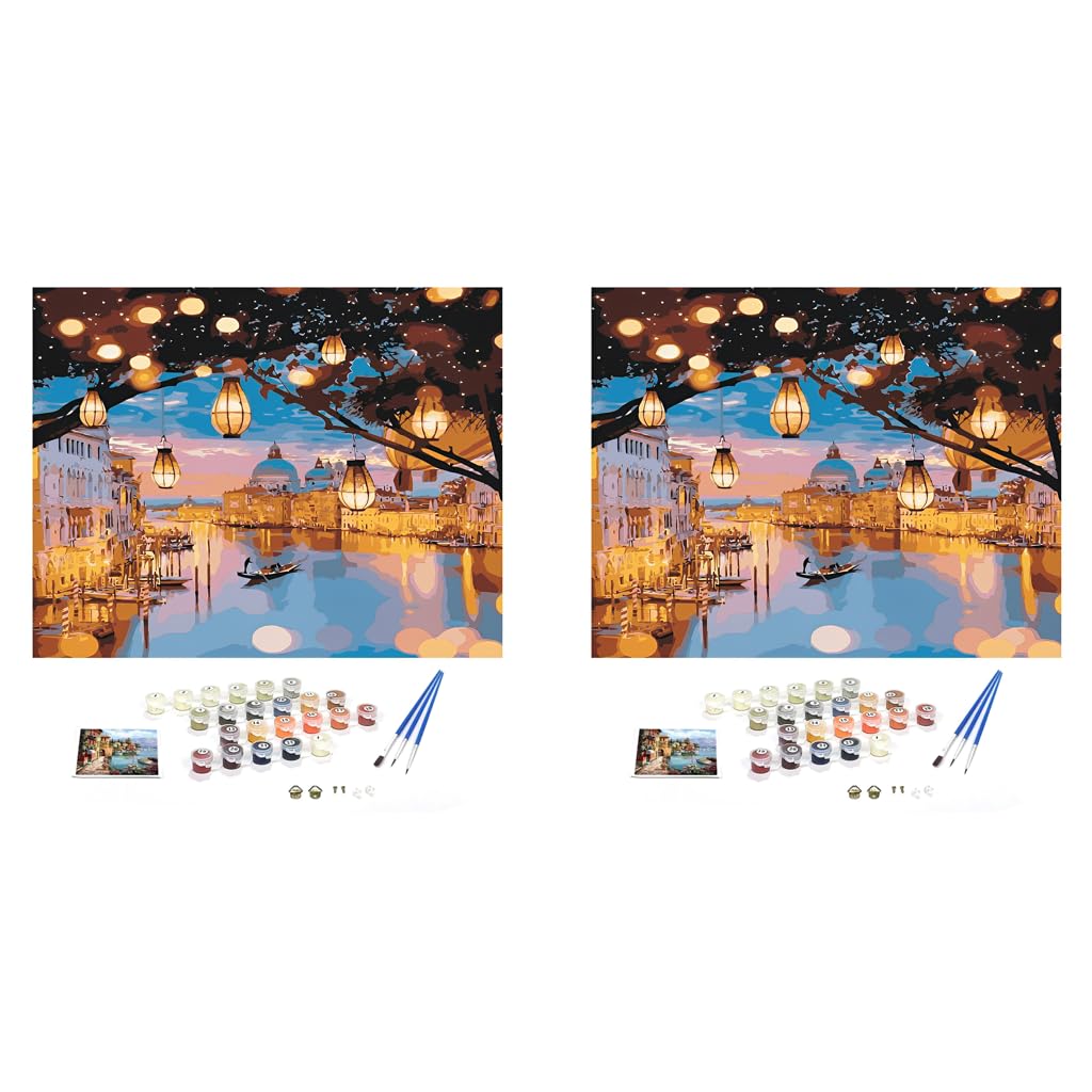 HASTHIP Paint by Numbers Kit for Adults and Kids featuring 40x50cm Canvas | DIY Wall Art