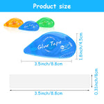 HASTHIP Adhesive Runner Roller Tapes for Scrapbooking and DIY Crafts 8mm x 8m 3 Pack | Smooth Fast Rolling Glue Applicators