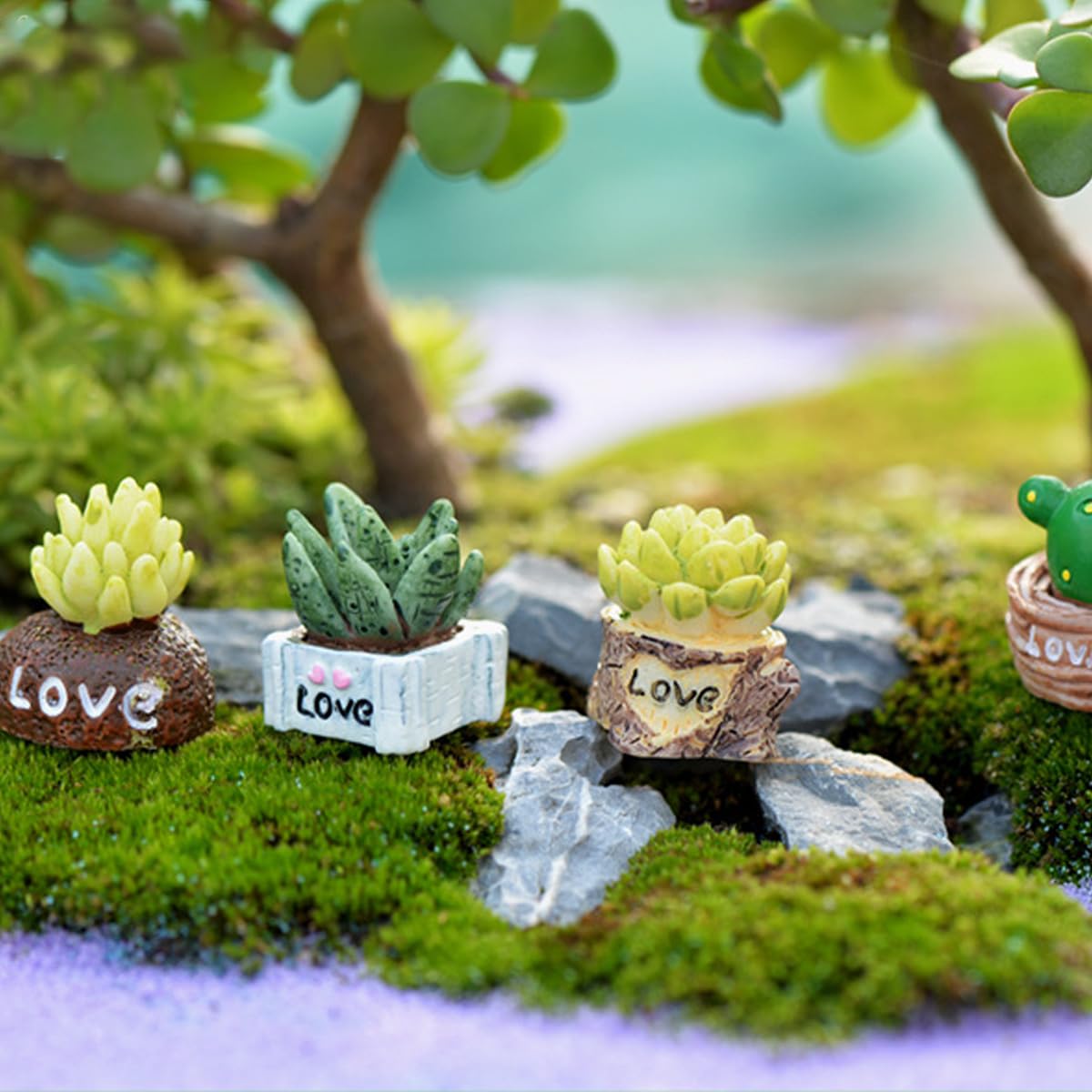 Cactus Micro Landscape Plants, 2.3x2.2cm Desk Topper Artificial House Plants Fake Succulent Plants Fake Succulent Potted Plants Miniature Potted Plant Mini Potted Plants