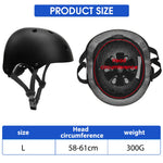 HASTHIP® Adjustable ABS Shell Safety Helmet Protective Suitable for Youth/Adult (Black)