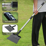 HASTHIP Garden Cleaning Shovel for Weed Removal featuring Ergonomic Handle and 120CM Steel Blade