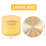 HASTHIP Herb Grinder for Spices and Herbs featuring 4 Layer Design with Zinc Alloy Gold Finish