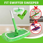 HASTHIP Reusable Microfiber Mop Pads for Wet and Dry Floor Cleaning with Elastic Edge | 3 Pack
