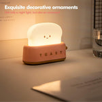 HASTHIP® Kawaii Desk Lamp Cute Toaster LED Light,Rechargeable Portable Night Light with Timer,Eye-Caring Dimmable Table Lamp Bedroom Decor Gift for Kids Girls Teens Reading Study
