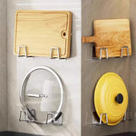 HASTHIP Wall Mounted Hooks for Washbasin Storage with No Drill Design and Stainless Steel | 2PCS Set