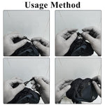 HASTHIP Zipper Pulls Tab for Backpack and Clothes featuring PVC Handle | 50Pcs Black