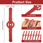 HASTHIP® 20Pcs Lawn Mower Blades Replacements 140x 14mm Plastic Mower Replacements Blades Serrated Mower Blades
