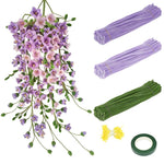 HASTHIP 250Pcs Pipe Cleaners Craft Kit with Artificial Stamens & Floral Tape