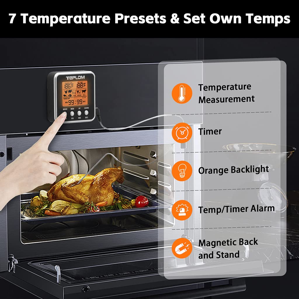 HASTHIP Digital Kitchen Timer for Cooking and Study with 80–90dB Alarm | Manual Winding Design