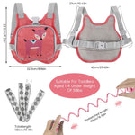 HASTHIP® Toddler Harness Leash+ Anti Lost Wrist Link, Cute Dinosaur Kids Harness with Leash, Foldable Child Leash Baby Walking Wristband Assistant Strap Belt for Parent Boys