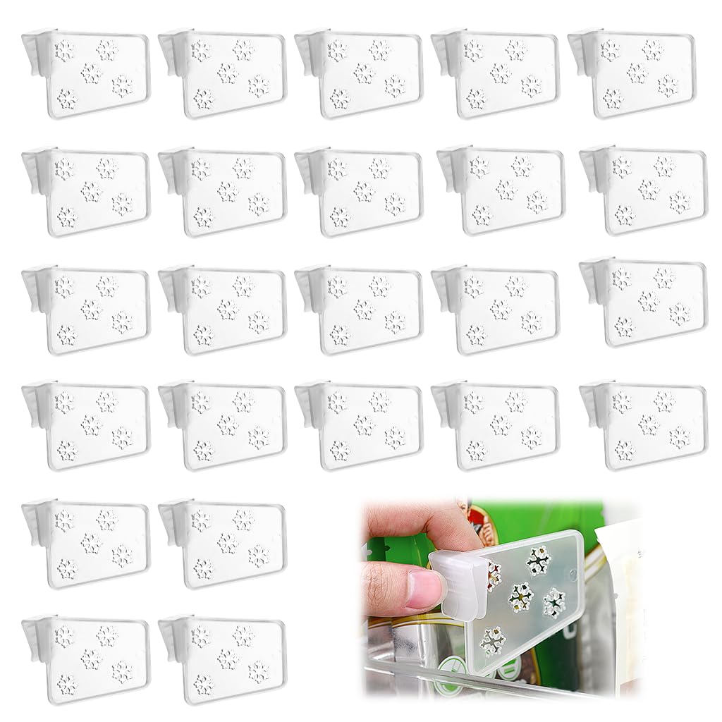 HASTHIP Refrigerator Divider Storage Organizers for Customizable Bins with 24pcs PP Inserts | Easy Slide-On Design for Neat Compartment Separation