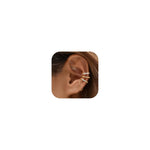 HASTHIP® Aretes de Clip para Mujer sin Perforación,6 Aros Abiertos Chapados en Oro de 18K,Aretes Cartílago Ligeros e Hipoalergénicos con Diseño Moderno y Elegante