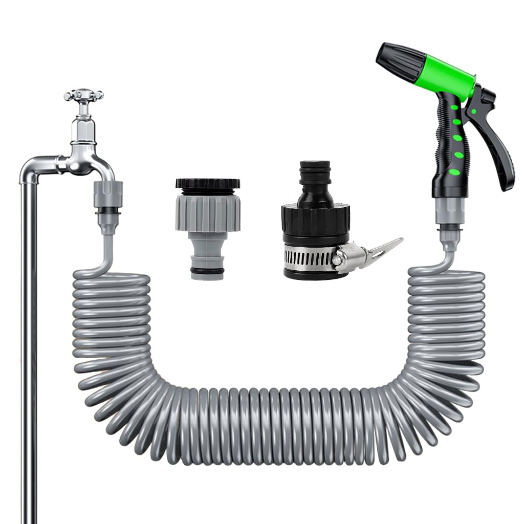 HASTHIP Expandable Garden Hose for Lawn and Car Washing with 7 Spray Modes and 10m Reach