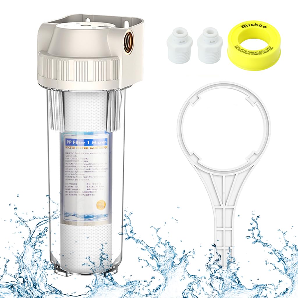 HASTHIP® Water Filter System for RV, High-Flow Multi-Stage Filtration,Purifies Odors, Chlorine, Sediments, Versatile for Home & Outdoor, Home Water System for Safe Drinking Water