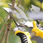 HASTHIP Garden Tools Kit for Home Gardening with 5 Pieces Cast Aluminium Heads | Ergonomic Handles