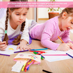 HASTHIP DIY Canvas Pencil Pouches Kit for Kids and Adults with 12 Pens | 10 Blank Cotton Bags