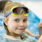Proberos® Big Frame Swimming Goggles Leakproof Swimming Goggles for Children Kids Swim Goggles with Anti Fog and UV Protection for Boys Girls for Age 3-16(Blue)