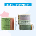 HASTHIP Washi Tape Set for Journaling and Scrapbooking featuring 4 Colorful Rolls | Planner Decoration