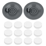 HASTHIP® 2pcs Espresso Cleaning Discs & 12pcs Cleaning Tablets Compatible with Ninja Luxe Coffee Machine, Silicone 54mm/2.13in Espresso Backflush Disc Tablets-Grey