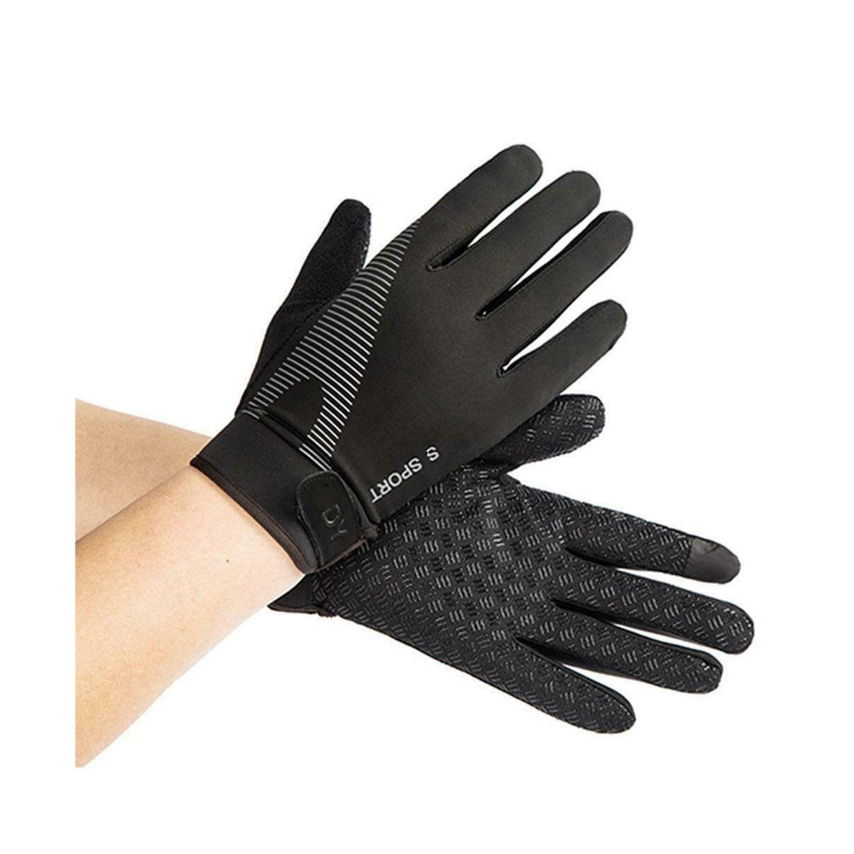 HASTHIP® ELEPHANTBOAT Summer Riding Gloves for Men Women, Breathable Ice Silk Cool Anti-Slip Palm Design, Fashion Outdoor Sport Cycling Gloves for Motorcycle, Bike, L