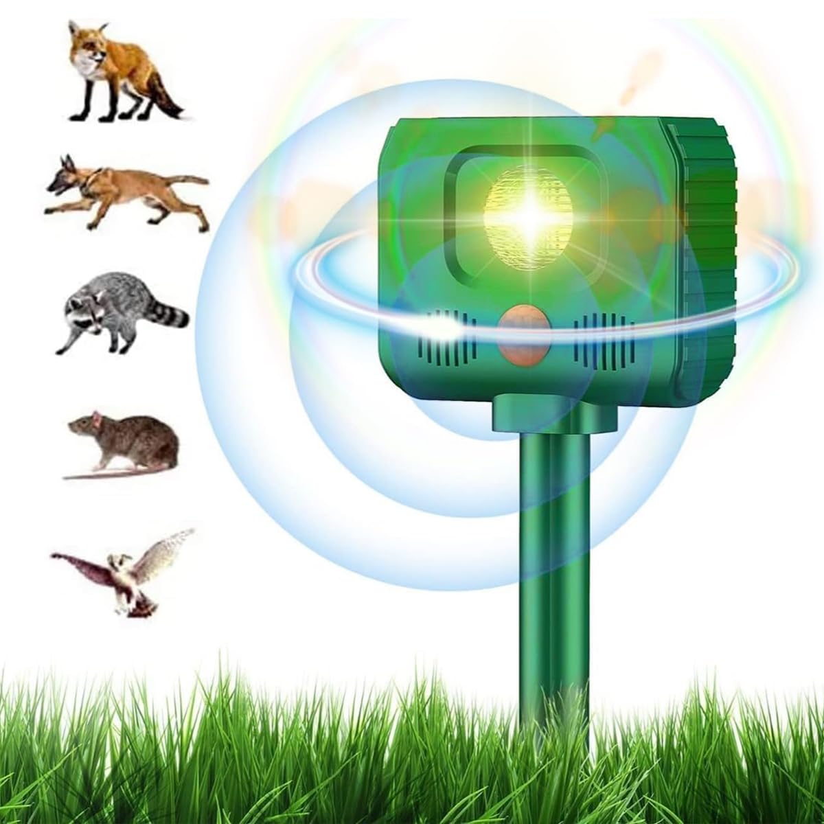 HASTHIP® Outdoor Ultrasonic Animal Repeller