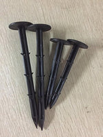 HASTHIP Plastic Landscape Staples for Garden Fabric Securing 100 pcs 11 cm | UV-Resistant Barbed Design