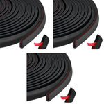 HASTHIP Rubber Edge Trim for 0.5–2mm Metal Panels featuring Self Adhesive EPDM | 16.4ft Cuttable Protective Seal
