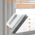HASTHIP Window Cleaning Brush 5 in 1 for Tracks and Frames with 4 Layer Pad & Mini Brush | PP Handle Design
