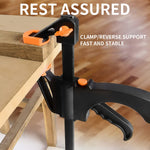 HASTHIP Quick Grip Clamp Set for Woodworking featuring 10 cm Range and Quick Release | Reinforced Nylon and High Carbon Steel